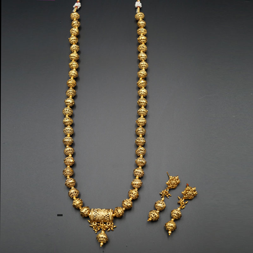 Parth- Gold Mala Necklace - Gold