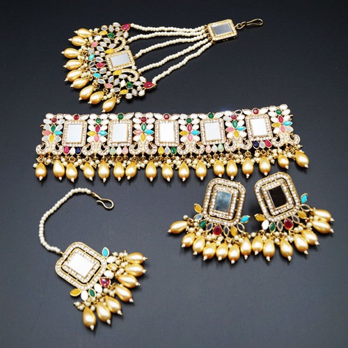 Rajputi choker set online deals