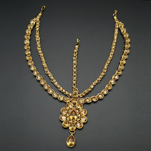 Amruti Gold Diamante Mathaa Pathi - Gold | Indian Jewellery Online ...