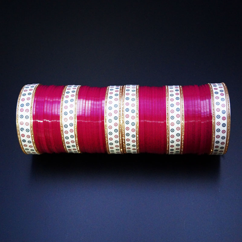 Traditional Bridal Choora - Cerise