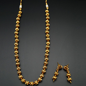 Reena- Gold Mala Necklace - Gold