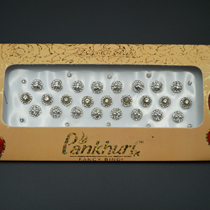 Pankhuri - White Pack Diamante Bindi