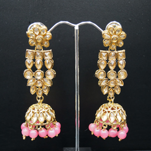 Chameli Gold Kundan/Coral Beads Necklace Set - Antique Gold