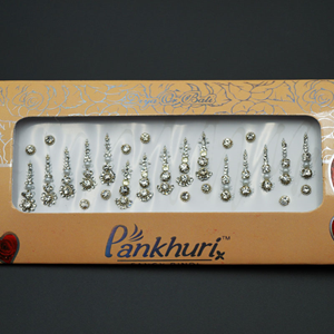 Pankhuri - White Pack Diamante Bindi