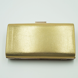 Rami Champagne Gold Diamante Clutch Bag - Gold