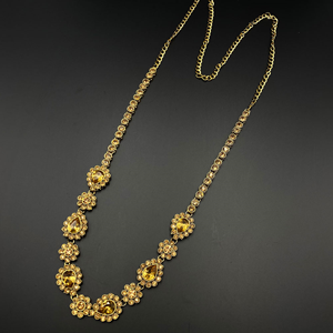 Gavi Gold Diamante Saree Belt - Antique Gold