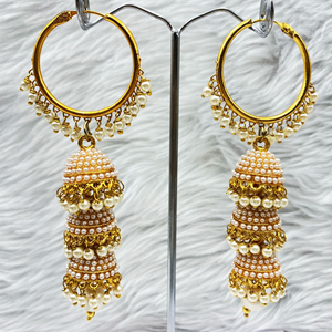Vina Bali Jhumka Earrings - Gold
