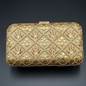 dark gold clutch bag