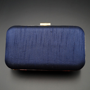 Khushi Blue- Gold Kundan Clutch Bag