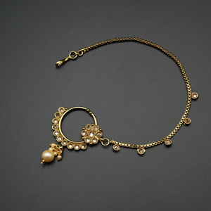 Ryu - Gold Nath With Chain- Antique Gold