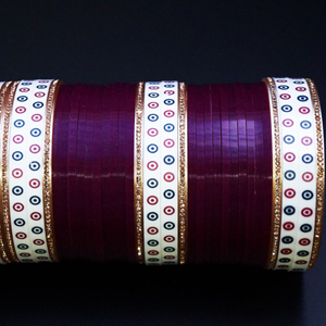 Traditional Bridal Choora - Purple