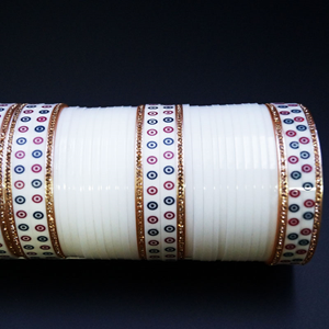 Traditional Bridal Choora - White