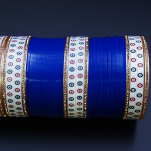 Traditional Bridal Choora - Royal Blue