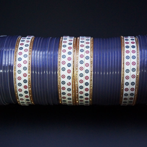 Traditional Bridal Choora - Grey