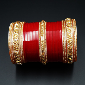 Lavo Bridal Choora Red - Gold