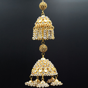 Vidi White Diamante Kaleeray - Gold