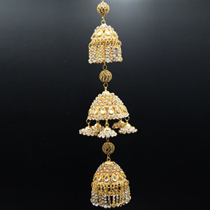 Vidi White Diamante Kaleeray - Gold