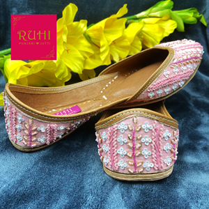 Nia Baby Pink Leather Jutti