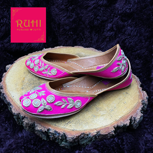 Vian Hot Pink Leather Jutti