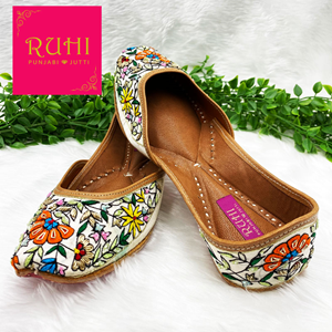 Fazai Multicolour Leather Jutti