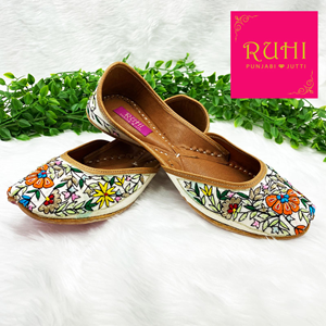 Fazai Multicolour Leather Jutti