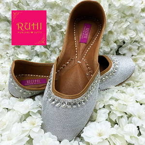 Saci Silver Leather Jutti