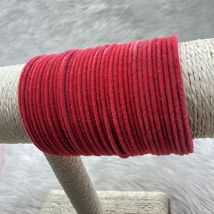 Coral Velvet Bangles